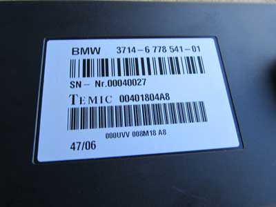 BMW Dynamic Drive Control Module Unit Temic 37146778541 525i 528i 530i 535i 545i 550i 645ci 650i4